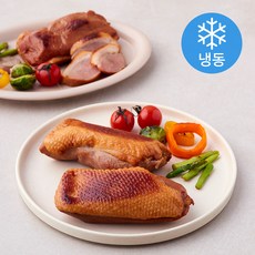 중국산 훈제오리 가슴살 (냉동), 160g, 6개