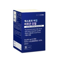 뉴트리코어 엑스트라 버진 아르간 오일, 1개, 30정