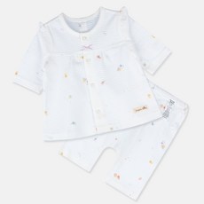 오가닉붐 여아용 뱀이 썸머 칠부 내의 상의 + 하의 세트 가닉붐 여아용 뱀이 썸머 칠부 내의 상의 + 하의 세트