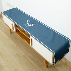 알럽홈 엘프 아트 TV장 매트, 블루