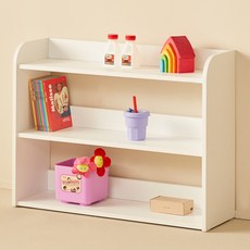 YEDAUM 兒童用低教具架 3層, 白色