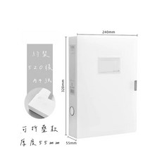 白色控的收納 保單收納資料夾 A4資料夾 厚度3.5CM 白色文件收納, 1入