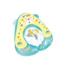 NAI-B 奈比 嬰兒趴式泳圈, 柔軟材質 3-24個月適用, 淺綠色, 1入
