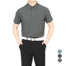 마인플로우 남성용 BL립무봉제 골프 반팔 카라 티셔츠