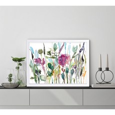 꽃수채화액자세트