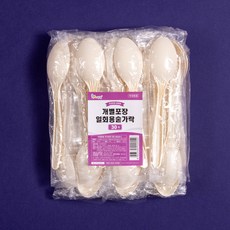 Livingwell獨立包裝高級湯匙 象牙色, 1入, 30個