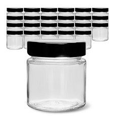 미르 유리병 일자형 딥캡 블랙 200, 24개, 200ml