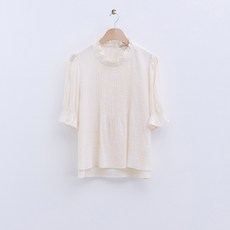 로엠 프릴넥 블라우스