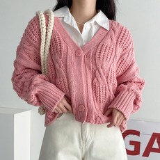꽈배기가디건