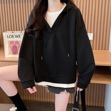 루나걸 여성용 엘리아 오버핏 후드티 L24WT100855