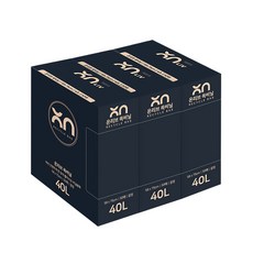 온리브 쏙비닐 재활용 쓰레기봉투 검정 50p, 3개, 40L