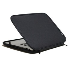 인트존 투톤 지퍼 노트북 파우치 INTC-215X, 스모키 블랙