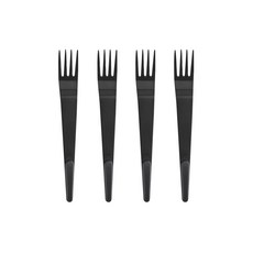 보겐 국산 슈가 티포크, 무광 블랙 + 블랙(손잡이), 4개
