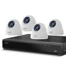 캠플러스 200만화소 돔 CCTV 카메라 실내용 4p + 4채널 녹화기 세트 CPD-201(카메라) CPR-450(녹화기)