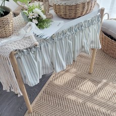 제이홈 스트라이프 바란스 주방커튼