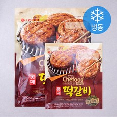 Chefood 롯데 떡갈비 450g + 135g 세트 (냉동), 1세트
