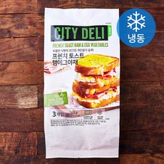 시티델리 프랜치토스트 햄에그야채 (냉동), 175g, 3개입, 1개 525g, 1개