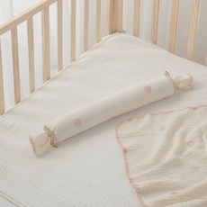 아이레빗 유아용 순면 바디필로우 솜포함 사탕, 애플 자수 애플 자수