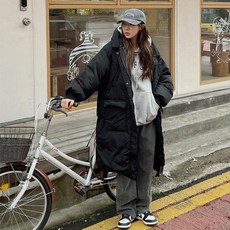 여성용 히터 롱 패딩 점퍼