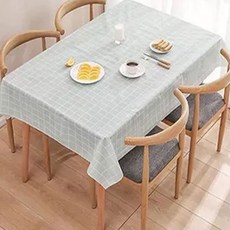 체크무늬식탁보