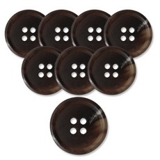 동대문단추왕 무광 코트 가디건 단추 25mm, D브라운디젤, 8개 D브라운디젤, 8개