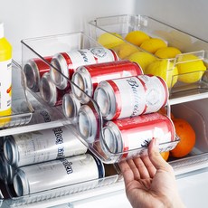 solve living 單層飲料收納盒, 35x13.8x9.8公分 透明, 小 35 x 13.8 x 9.8 cm, 1個
