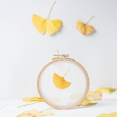 法式刺繡組, 1套, 銀杏葉