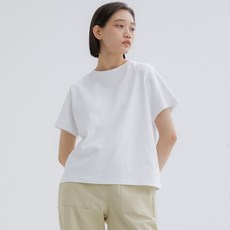 女款單車縫短袖T恤 LCFDPTS19, 白色, 1個
