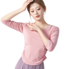 Hot Daysome Dance Sports V 領T恤中碼, 粉色