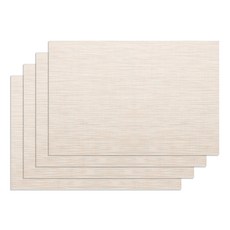 Another M 防水餐墊組, 4入, 45x30公分, 45*30cm, 米色, 1組