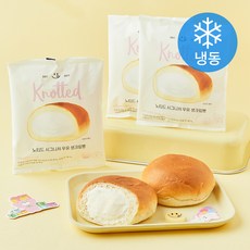 노티드 시그니처 우유 생크림빵 (냉동), 140g, 1개, 3개입 140g, 1개, 3개입
