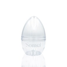 somei 收納蛋殼(1入) 美妝蛋收納盒 化妝海綿收納盒 透明蛋殼, 78 x 52mm, 透明