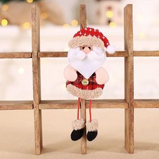 정월나나 크리스마스 트리 장식 오너먼트 인형 소품 데코 산타1 2p, 혼합색상