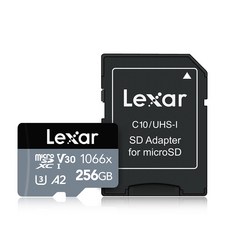 렉사 Professional 1066X microSDXC UHS-I Cards, 256GB