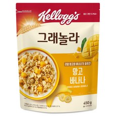 켈로그 망고 바나나 그래놀라 시리얼, 450g, 1개