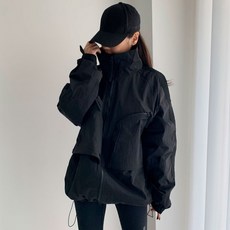 MINEFLOW 女PTW高領兩側口袋風衣