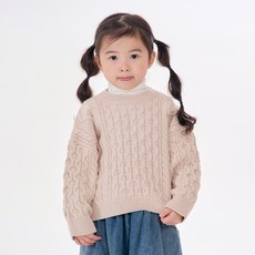 리틀래빗 아동용 C 웨이브 니트