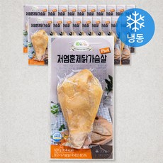 햇살닭 저염 훈제 닭가슴살 플러스 (냉동), 100g, 20개