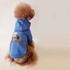 RARE MINX 狗狗連帽上衣, 寶藍色, 1個