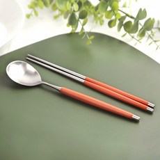 보겐 국산 르비앙 샤틴 수저세트, 캐럿, 숟가락 + 젓가락, 1세트