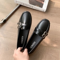 여성용 하찌몰 펜스 스퀘어 버클 보트화 WH-2320542
