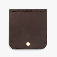 바이핸즈 럭셔리 골드장식 가죽 가방덮개 퀼트부자재 만들기 재료 사각, 1개, 브라운