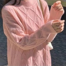 아이엠몽 여성용 쿠모 루즈핏 꽈배기 니트 스웨터