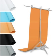 사진영상 촬영용 스크린 PVC 배경지 화이트 100 x 200 cm VDR-102 + 파우치, VDR-102W, 1개 - 이미지 2