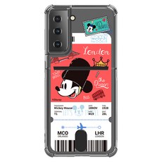 디즈니 시티 트래블 투명방탄 카드 휴대폰 케이스