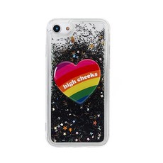 하이칙스 Glitter 휴대폰 케이스 + Rainbow Heart 그립톡