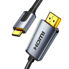 SAMZHE 프리미엄 4K 60Hz C타입 to HDMI 미러링 케이블, 1개, 1.5m