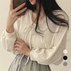 Elsso 女款香草蝴蝶結短版短袖外套
