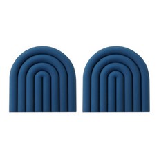 애쉬 레인보우 인테리어 소품 절연 냄비매트 2p, 다크블루, 2개