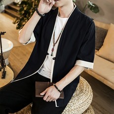 傳統改良式生活韓服短袖襯衫